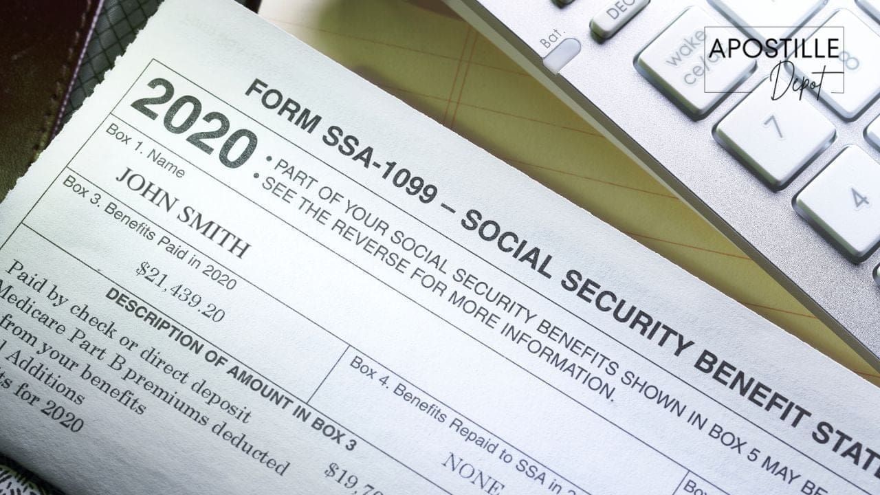 Social Security Statement Apostille in Massachusetts